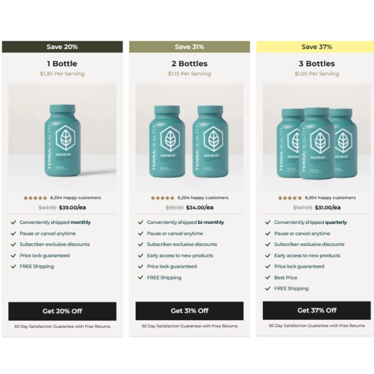 Acid Relief Terra Health Essentials - Image 2