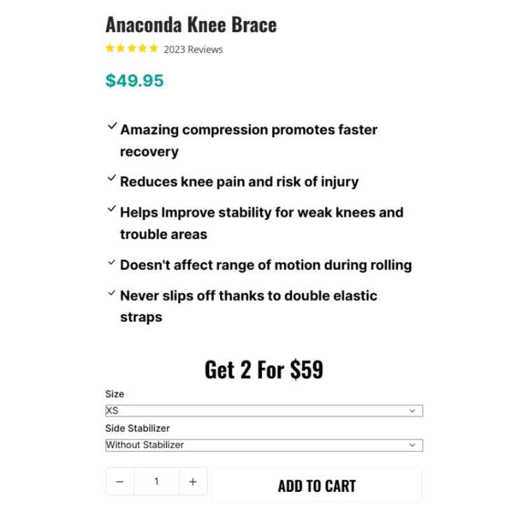 Anaconda Knee Brace - Image 2